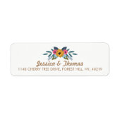 Het Floral Wreath White Wedding Collectie Etiket (Voorkant)