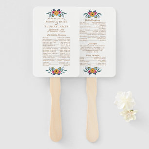 Het Floral Wreath White Wedding Collectie Handwaaier