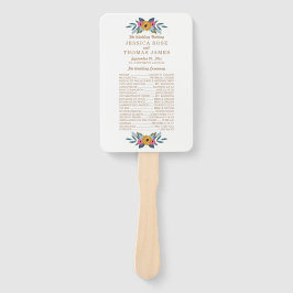 Het Floral Wreath White Wedding Collectie Handwaaier