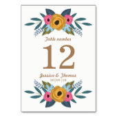 Het Floral Wreath White Wedding Collectie Kaart (Achterkant)