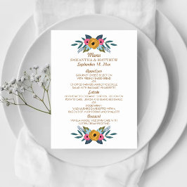 Het Floral Wreath White Wedding Collectie Menu
