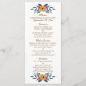 Het Floral Wreath White Wedding Collectie Menu (Voorkant)