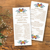 Het Floral Wreath White Wedding Collectie Programmakaart