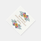 Het Floral Wreath White Wedding Collectie Servetten (Hoek)