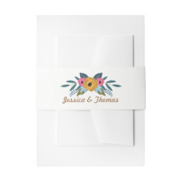 Het Floral Wreath White Wedding Collectie Uitnodigingen Wikkel