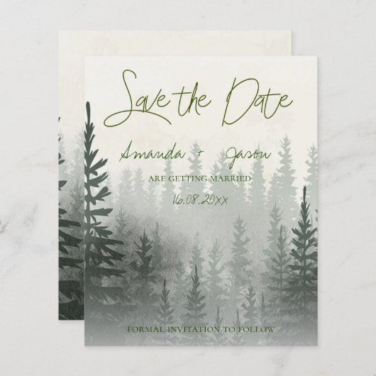 Het florerende bos van de Waterverf bewaart de Dat (Voorkant / Achterkant)