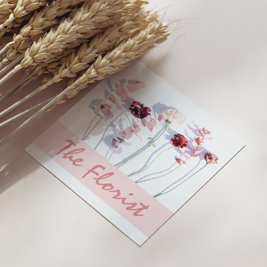 Het Florist Professional Square-Visitekaartje Vierkante Visitekaartje