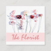 Het Florist Professional Square-Visitekaartje Vierkante Visitekaartje (Voorkant)