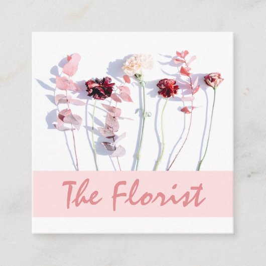 Het Florist Professional Square-Visitekaartje Vierkante Visitekaartje (Voorkant)
