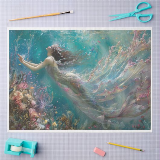 Het fluisteren van de wateren tissuepapier (Craft)