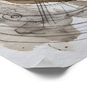 Het Fluisterende Gezicht in de Sluier Geest Kunst Poster (Hoek)