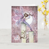 Het fluisterende Wenskaart van de Fee van de Maan Kaart (Gele Bloem)