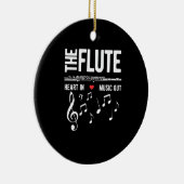 Het Fluit Hart In Muziek Uit Keramisch Ornament (Rechts)