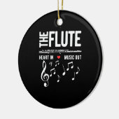 Het Fluit Hart In Muziek Uit Keramisch Ornament (Links)