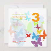 Het fluiten langs... Birthday Party Kaart (Achterkant)