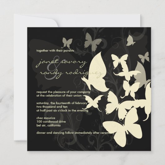 Het fluiten langs... botervlies crème/zwart kaart (Achterkant)