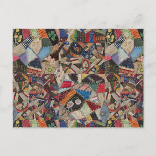 Het fluitende Patchwork Colorful Collage Patroon Briefkaart