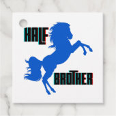 Het fokken van halve broederpaarden bedankjes labels (Voorkant)