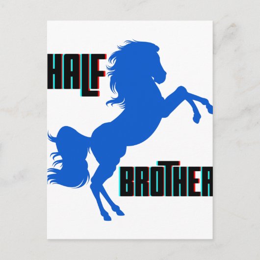 Het fokken van halve broederpaarden briefkaart (Voorkant)
