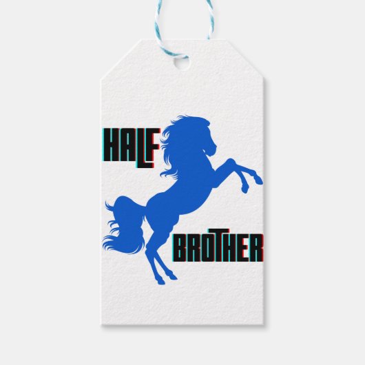 Het fokken van halve broederpaarden cadeaulabel (Voorkant)