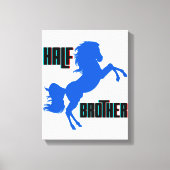 Het fokken van halve broederpaarden canvas afdruk (Voorkant)