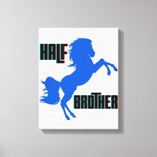 Het fokken van halve broederpaarden canvas afdruk (Voorkant)