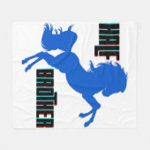 Het fokken van halve broederpaarden fleece deken (Voorkant (Horizontaal))