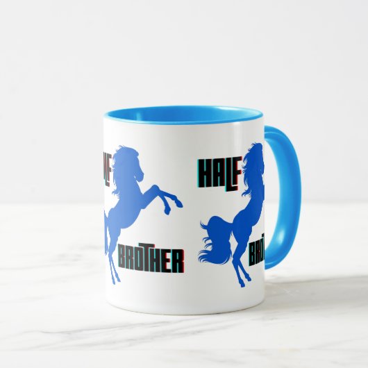 Het fokken van halve broederpaarden mok (Voorkant rechts)