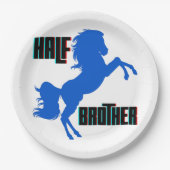 Het fokken van halve broederpaarden papieren bordje (Voorkant)