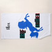 Het fokken van halve broederpaarden strandlaken (Voorkant)