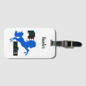 Het fokken van kleine broerpaarden bagagelabel (Voorkant (horizontaal))