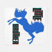 Het fokken van kleine broerpaarden fleece deken (Voorkant (Horizontaal))