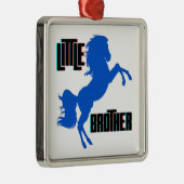 Het fokken van kleine broerpaarden metalen ornament (Rechts)