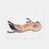 Het fokken van Noorse Fjord Horse Fleece Blanket Deken (Voorkant (Horizontaal))