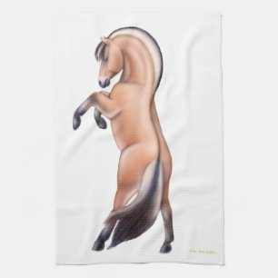 Het fokken van Noorse Fjord Horse Kitchen Towel Theedoek