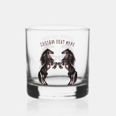 Het fokken van paarden aangepaste tekst gepersonal whisky glas (Voorkant)