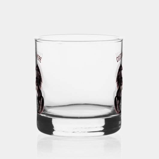 Het fokken van paarden aangepaste tekst gepersonal whisky glas (Links)