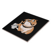 Het fokken van Pitbull Lover Funny Bulldog Dog Ma  Tegeltje (Zijkant)