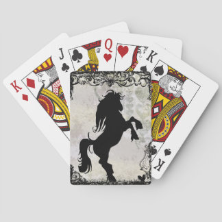 Het fokken van Silhouette Horse-speelkaarten Speelkaarten