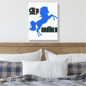 Het fokken van stappenplannen canvas afdruk (Insitu (Slaapkamer))