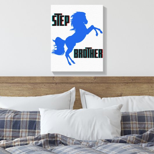 Het fokken van stappenplannen canvas afdruk (Insitu (Slaapkamer))