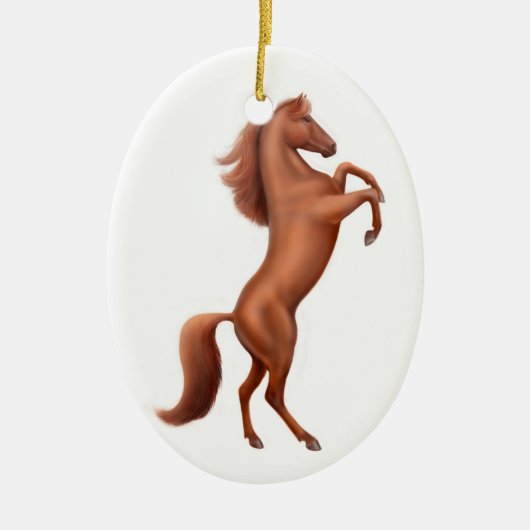 Het fokken van Wild Stallion Ornament (Voorkant)