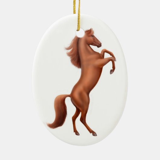 Het fokken van Wild Stallion Ornament (Achterkant)