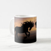 Het fokken van zwarte paarden bij de Mok van de zo (Voorkant links)