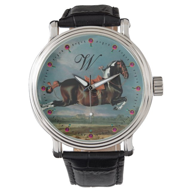 Het fokkonogram van het Piebald Horse "Ceheld" Horloge (Voorkant)