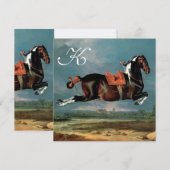 Het fokkonogram van het Piebald Horse "Ceheld" Kaart (Voorkant / Achterkant)