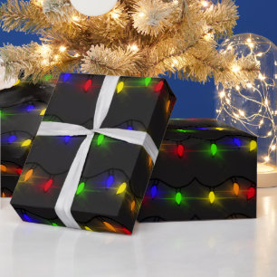 Het fonkelen de Lichten van Kerstmis Cadeaupapier