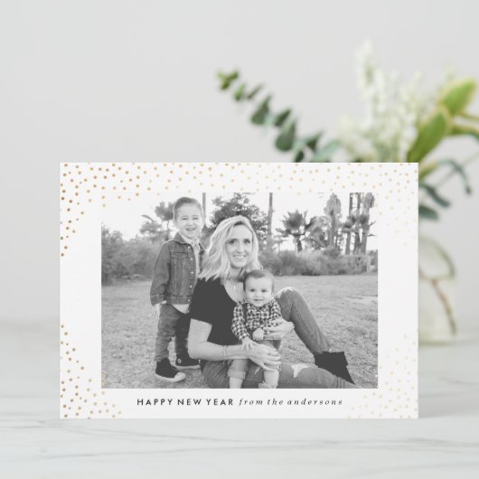 Het fonkelen Nieuwjaar | de Kaart van de Foto van (Staand voorkant)