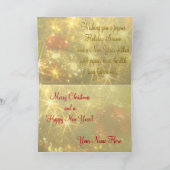 Het fonkelende Wenskaart van Kerstmis Feestdagen Kaart (Binnen)