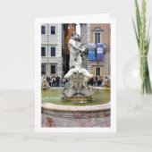 Het Fontana del Moro Portret, Rome, Italië Kaart (Voorkant)
